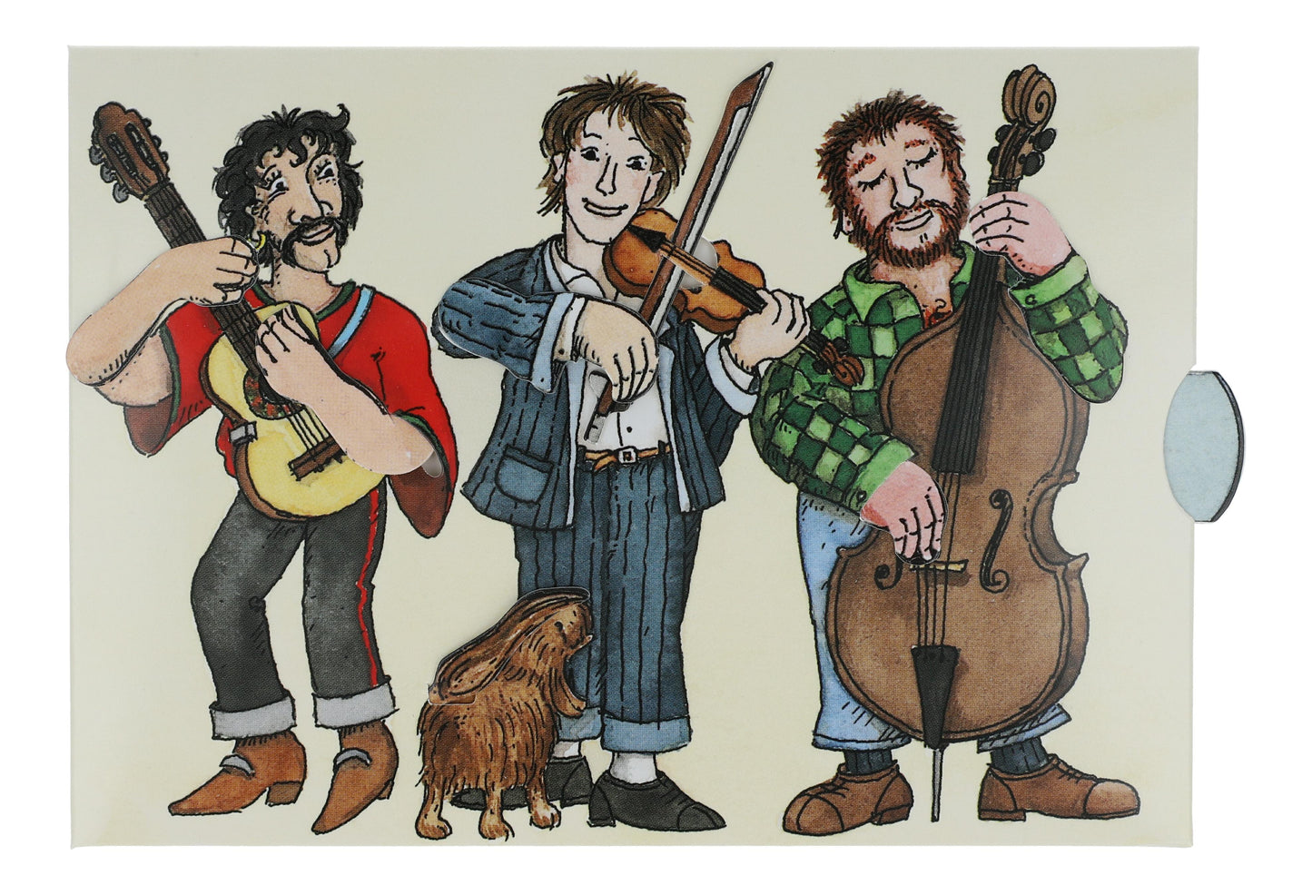Lebende" Karte "Musikanten musizieren"