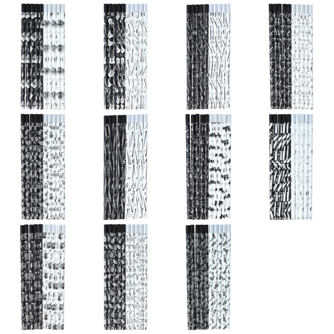 Bleistifte mit musikalischen Motiven und magnetischem Kopf