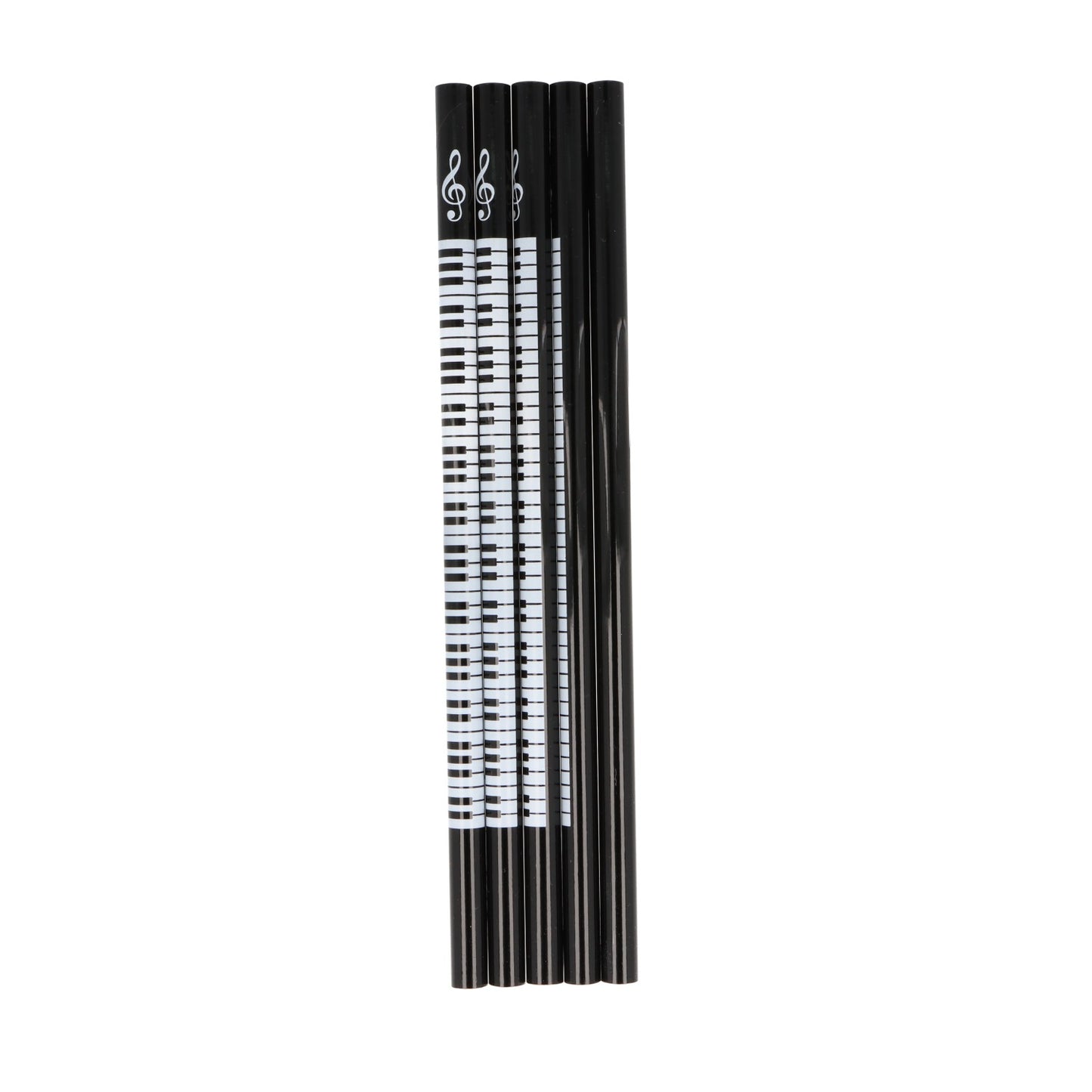 5er Packung Keyboard-Bleistifte, Tastatur und Notenschlüssel