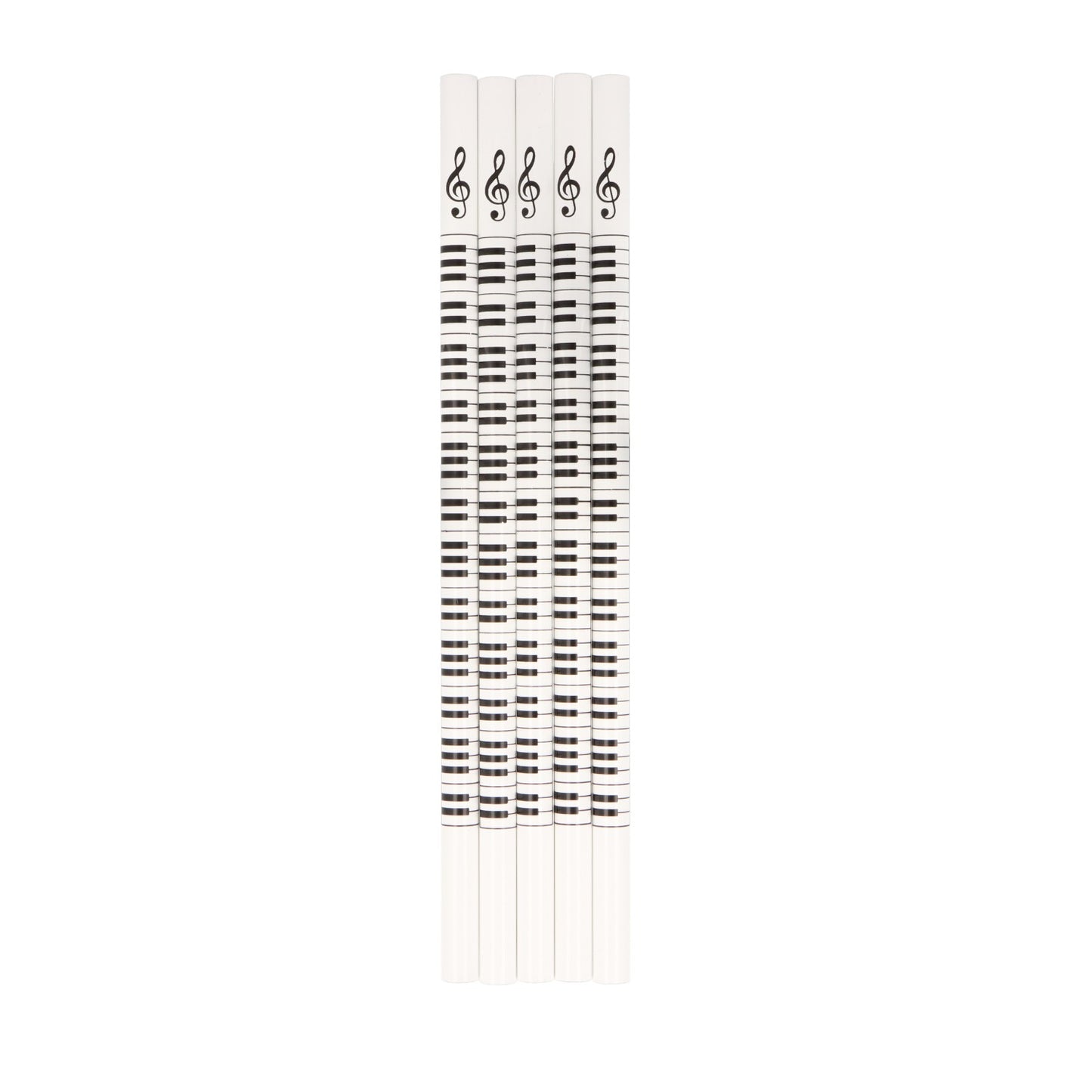 5er Packung Keyboard-Bleistifte, Tastatur und Notenschlüssel