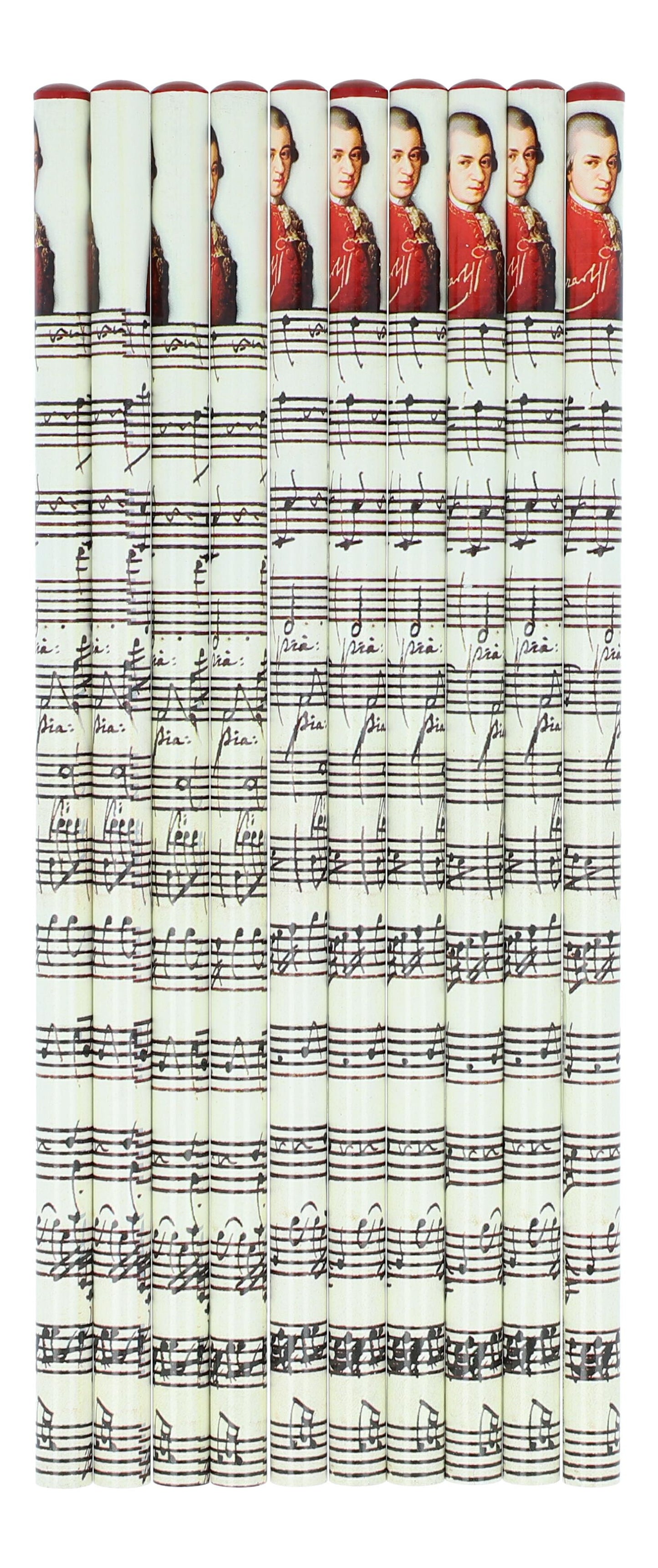 Komponisten-Bleistifte mit Beethoven oder Mozart