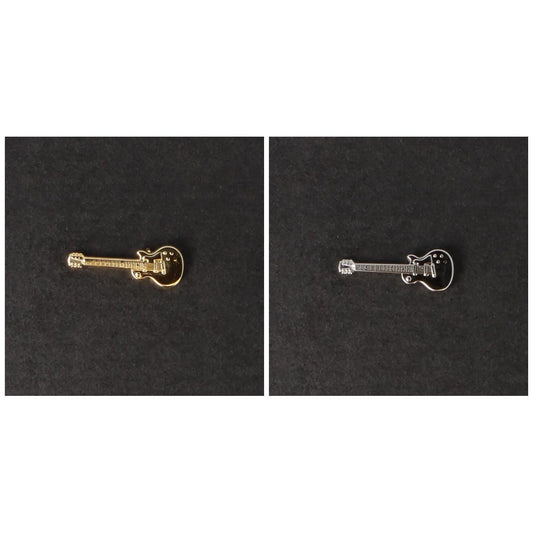 Les Paul pin, guitar, electric guitar, silver-plated or gold-plated