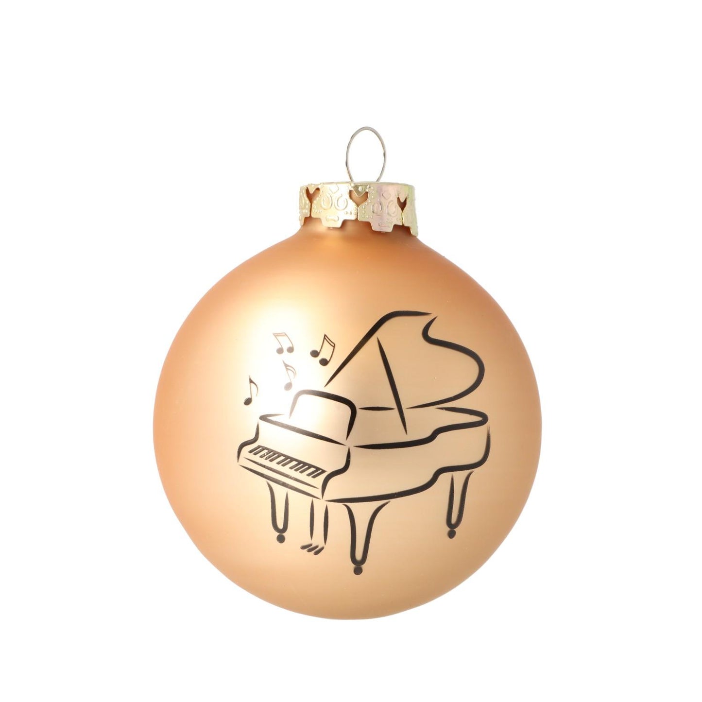 Weihnachtskugel mit Piano-Druck (einzeln), verschiedene Farben