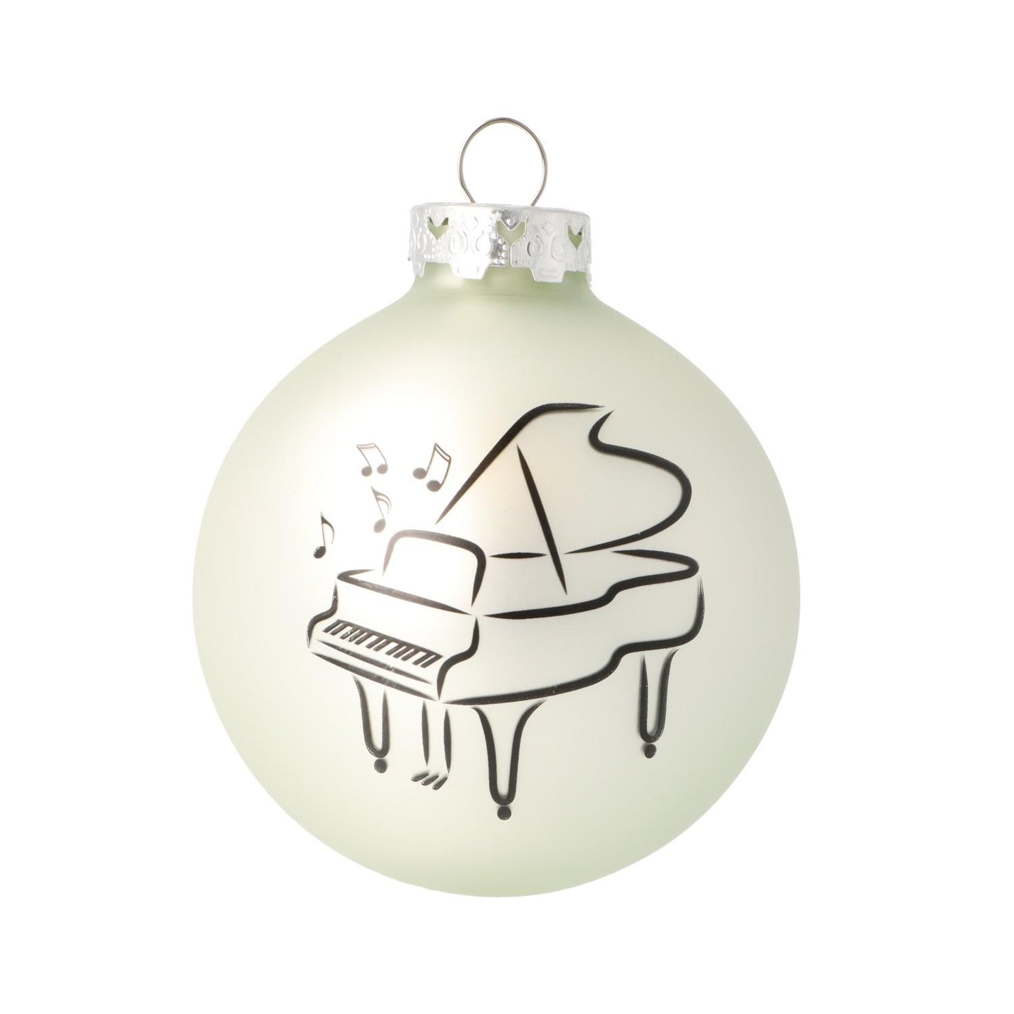 Weihnachtskugel mit Piano-Druck (einzeln), verschiedene Farben