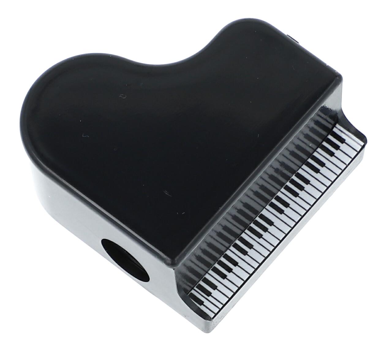 10er-Packung Piano-Bleistiftspitzer, schwarz, Flügel