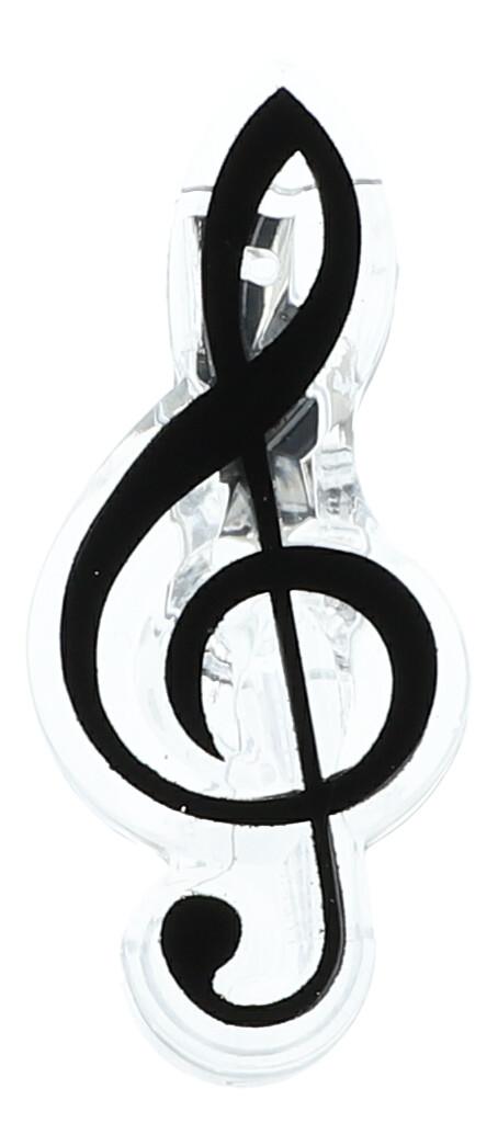 treble clef clamps, colorful