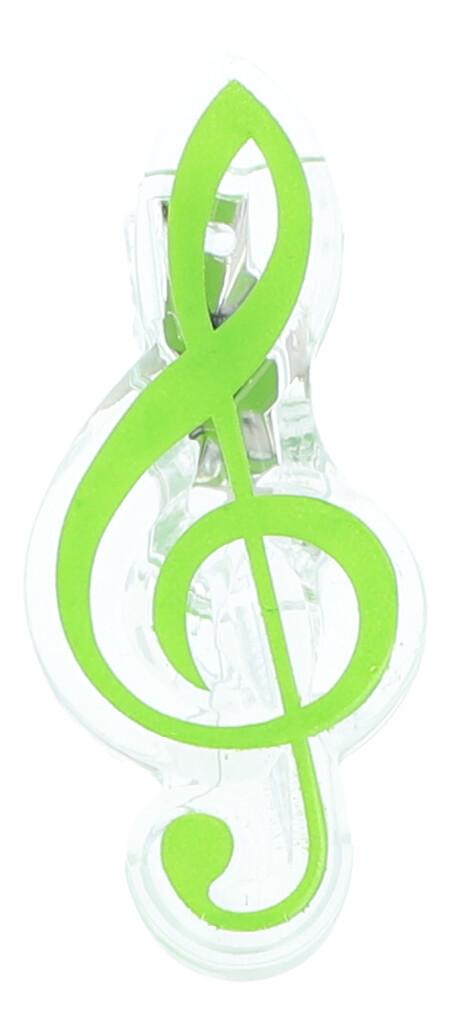treble clef clamps, colorful