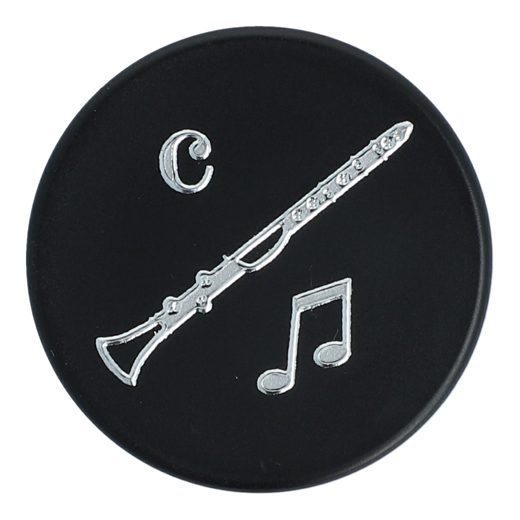 Magnets with silver instruments and notes (single)