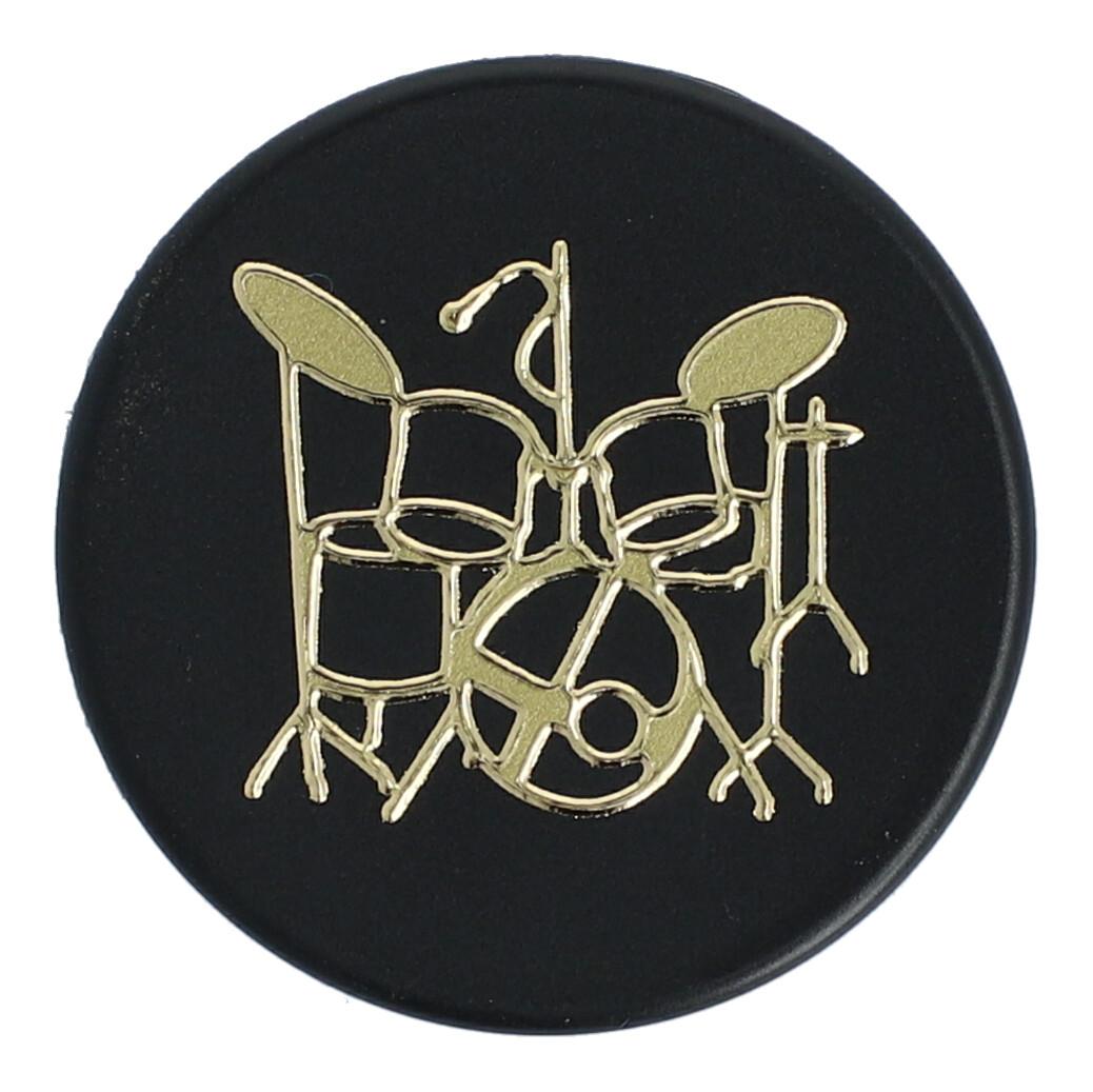 Magnete mit goldenen Instrumenten und Noten (einzeln)