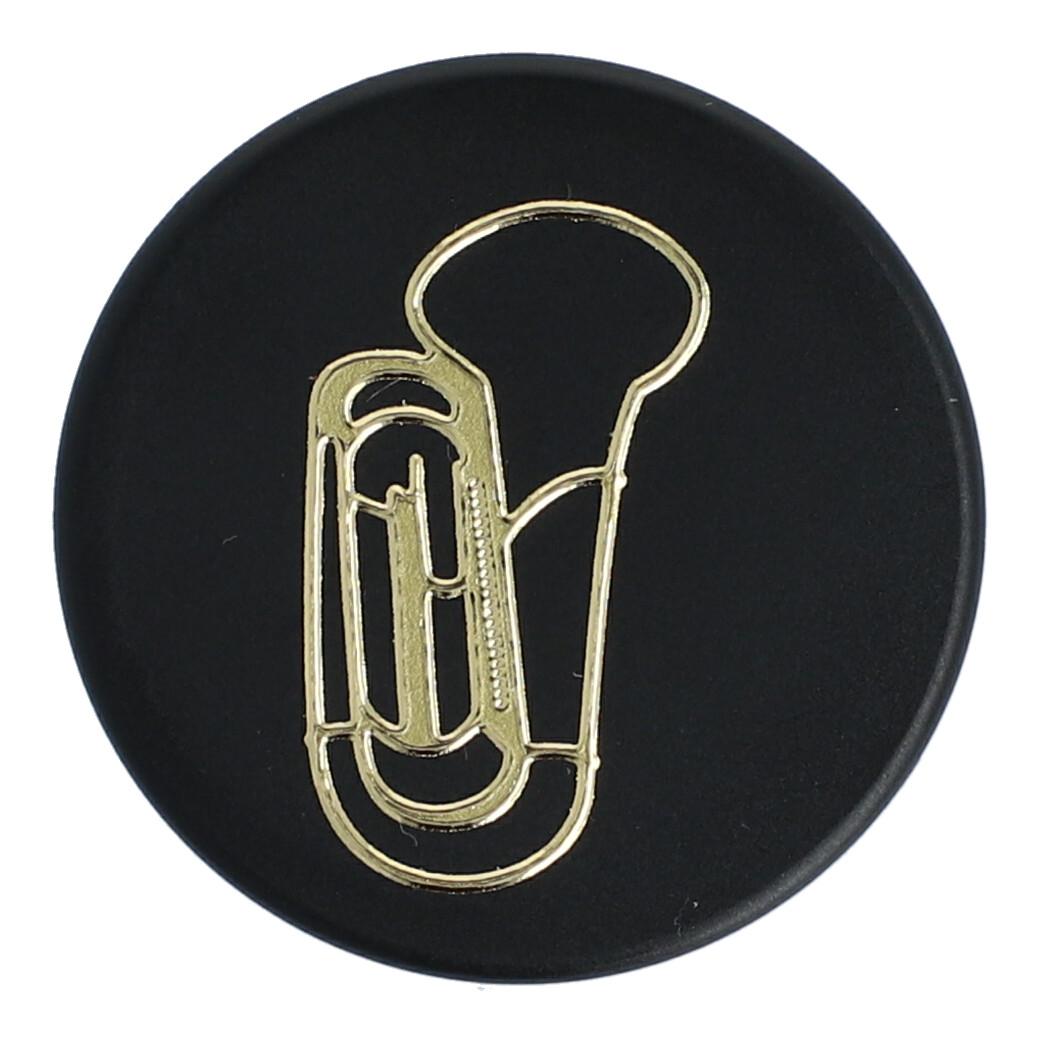 Magnete mit goldenen Instrumenten und Noten (einzeln)