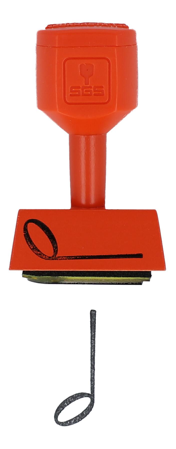 Stempel mit verschiedenen Instrumenten und Noten