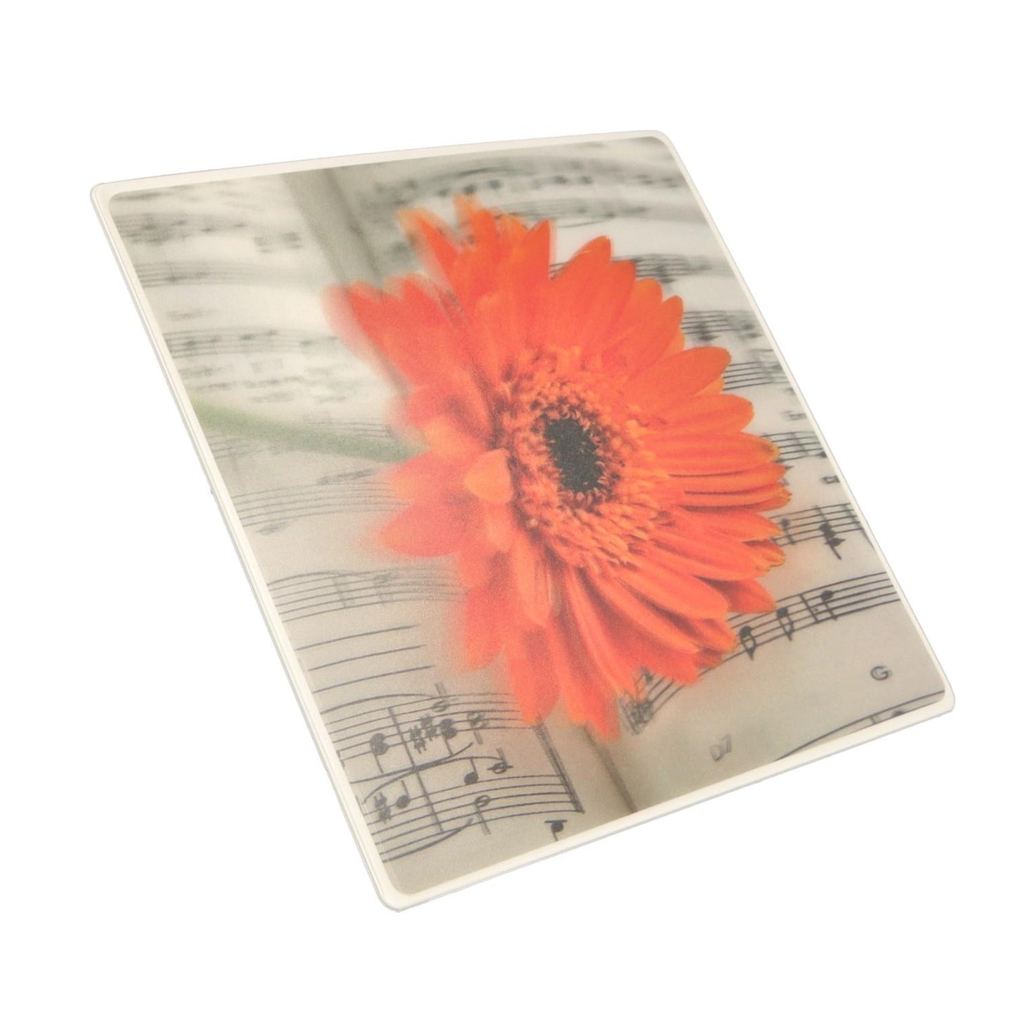 Gerbera-Notenzeilen-Mousepad, 3D-Effekt