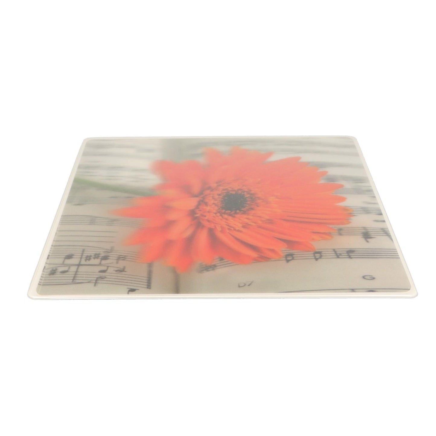 Gerbera-Notenzeilen-Mousepad, 3D-Effekt