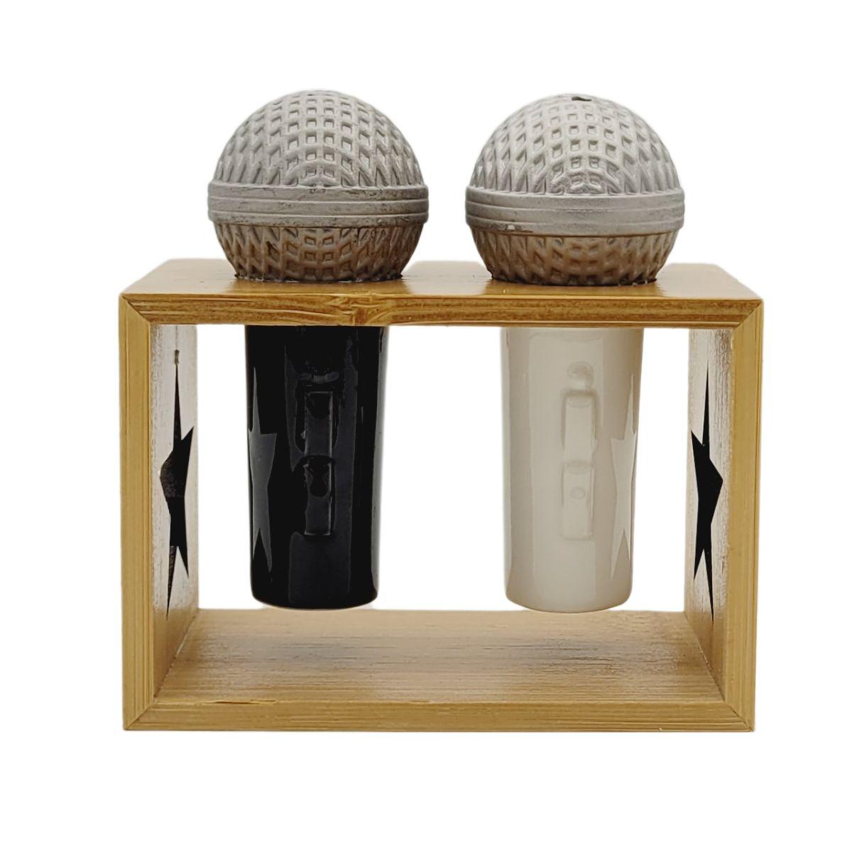 Microphone Salt & Pepper Shaker