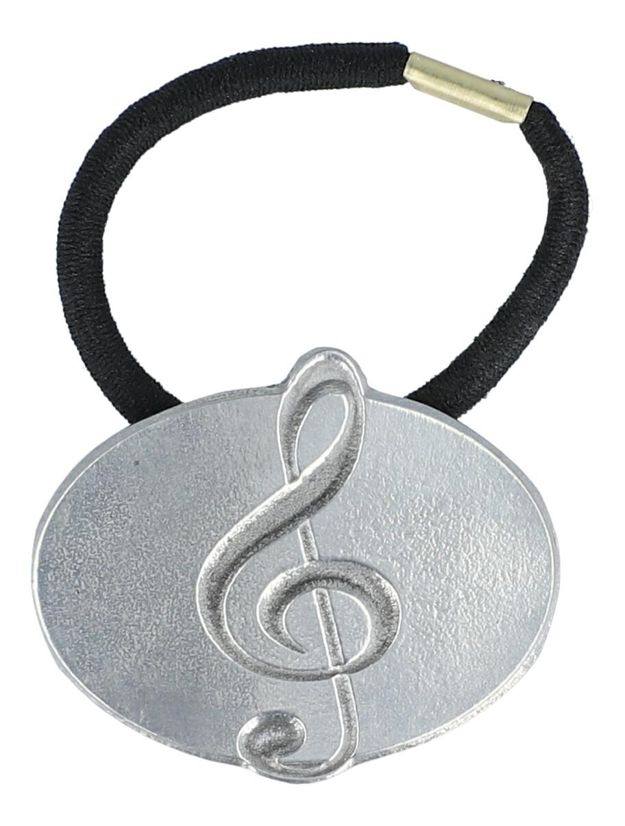 Violinschlüssel-Haargummi/Tuchhalter