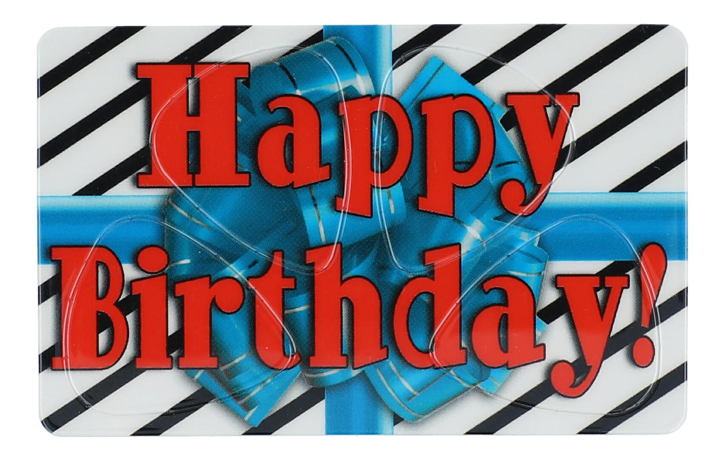 Plektrum-Karte mit 4 Plektren, Happy Birthday, verschiedene Varianten