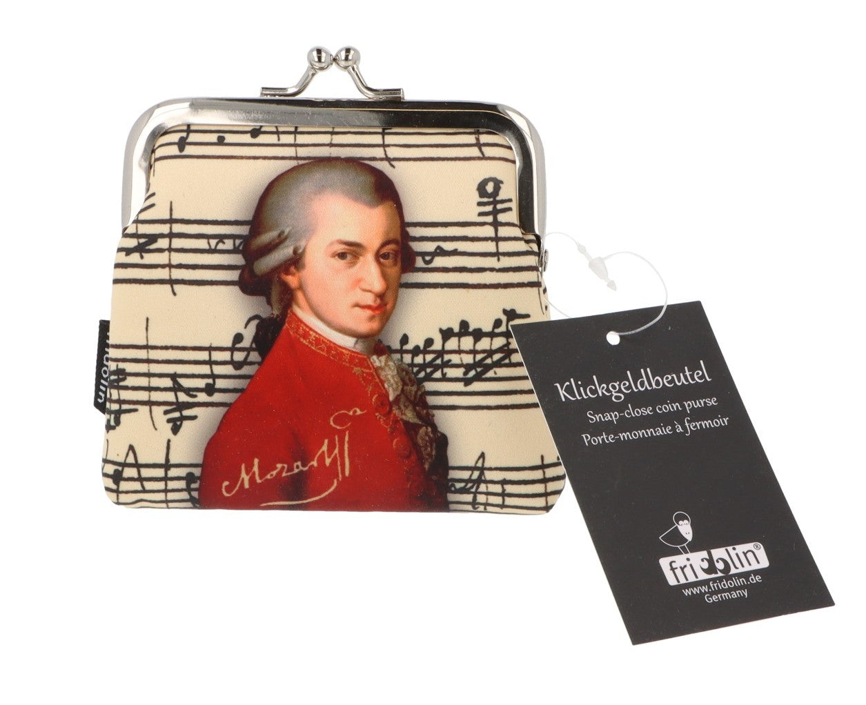 Click wallets with composers Mozart or Beethoven