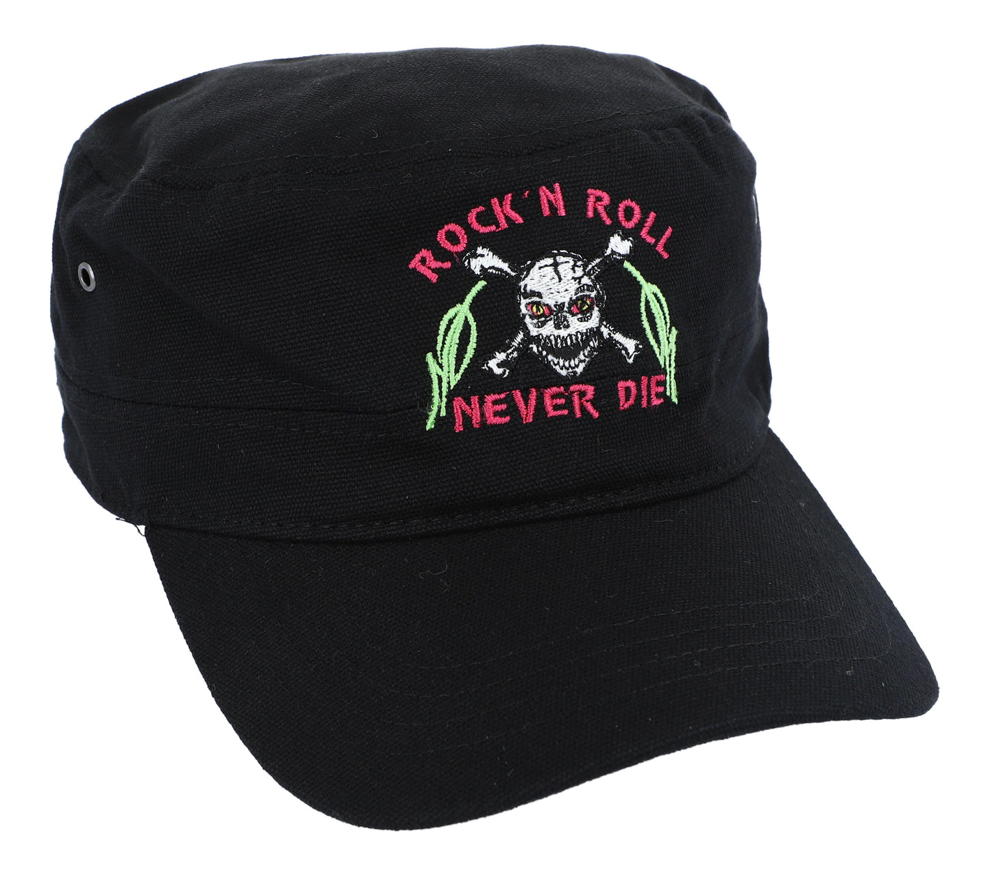 Baseball-Cap mit Musiker-Sprüchen, schwarz, Baumwolle