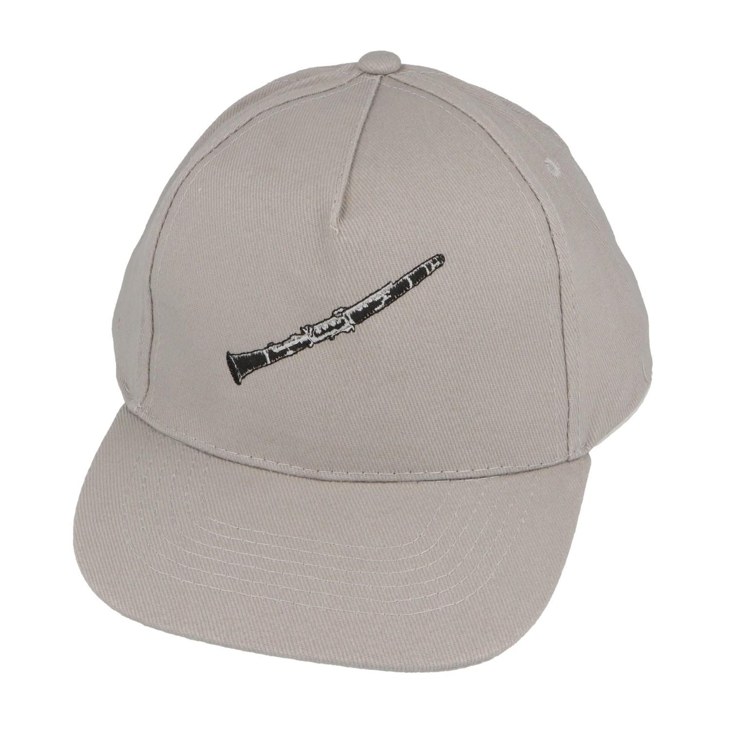 Baseball-Cap mit eingestickten Instrumenten, grau, Baumwolle