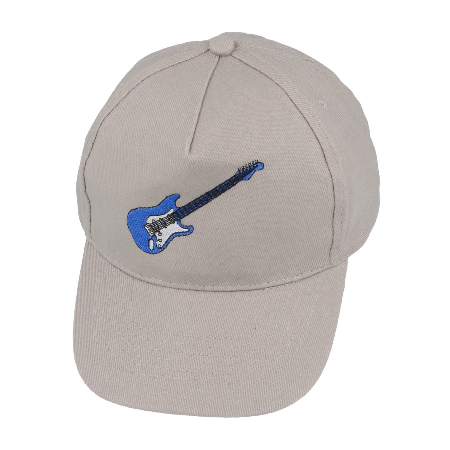 Baseball-Cap mit eingestickten Instrumenten, grau, Baumwolle
