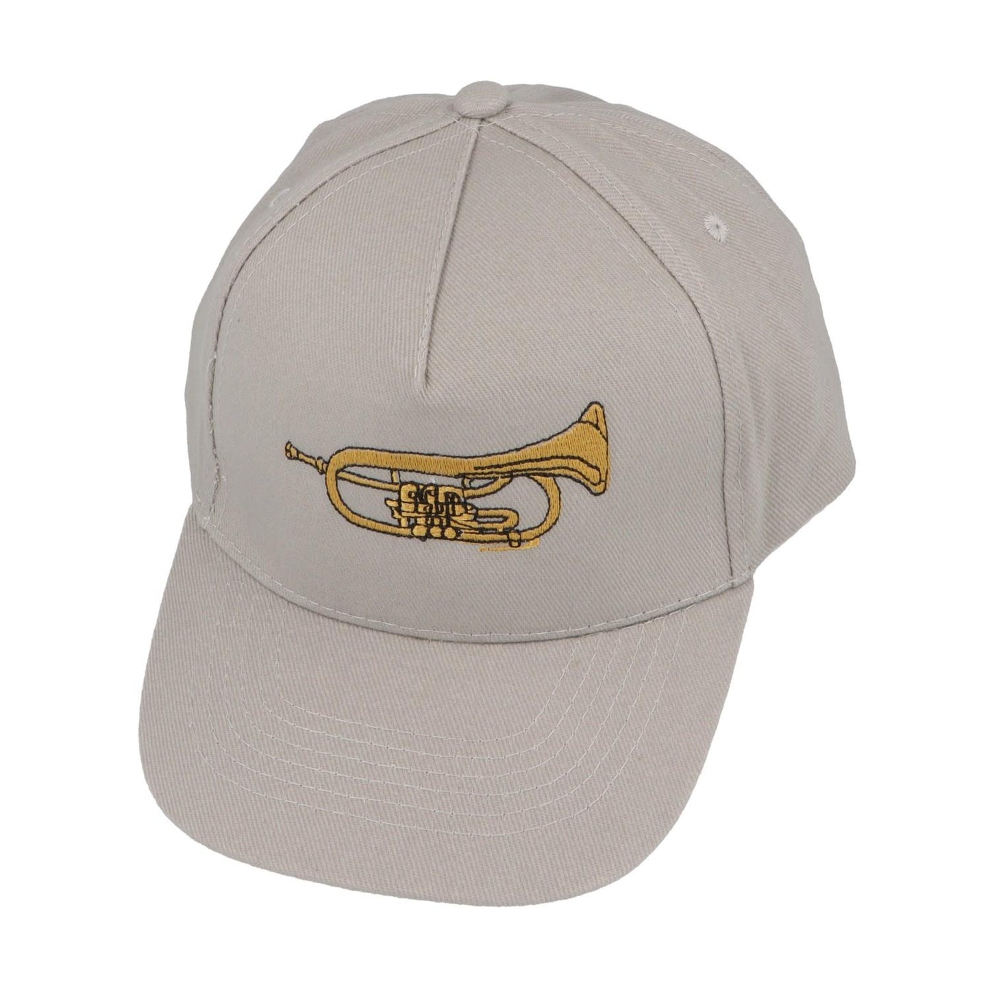 Baseball-Cap mit eingestickten Instrumenten, grau, Baumwolle
