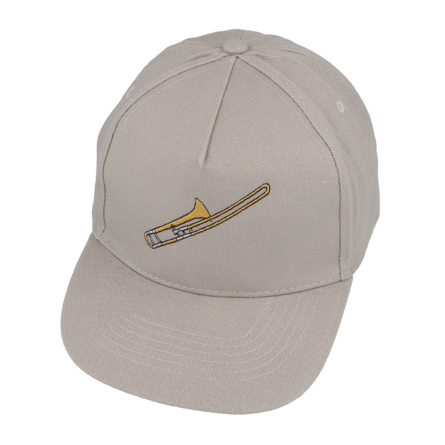 Baseball-Cap mit eingestickten Instrumenten, grau, Baumwolle