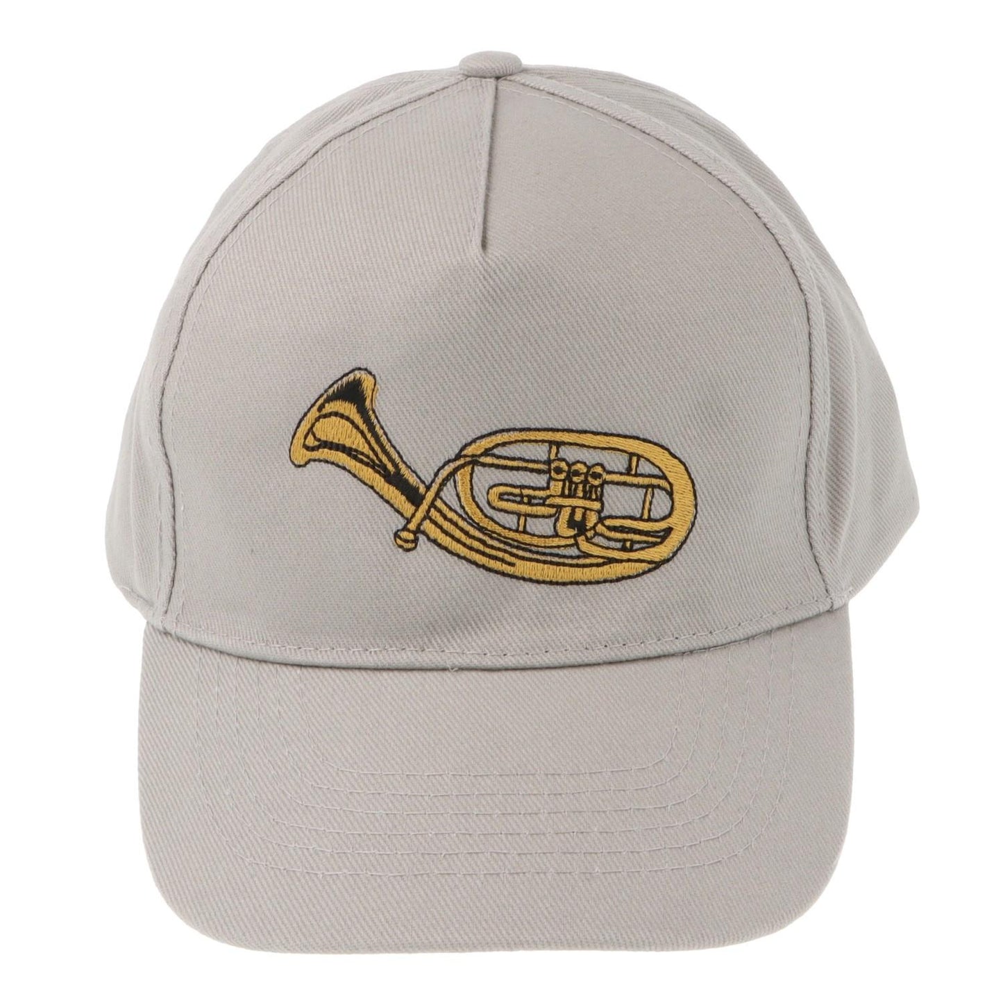 Baseball-Cap mit eingestickten Instrumenten, grau, Baumwolle