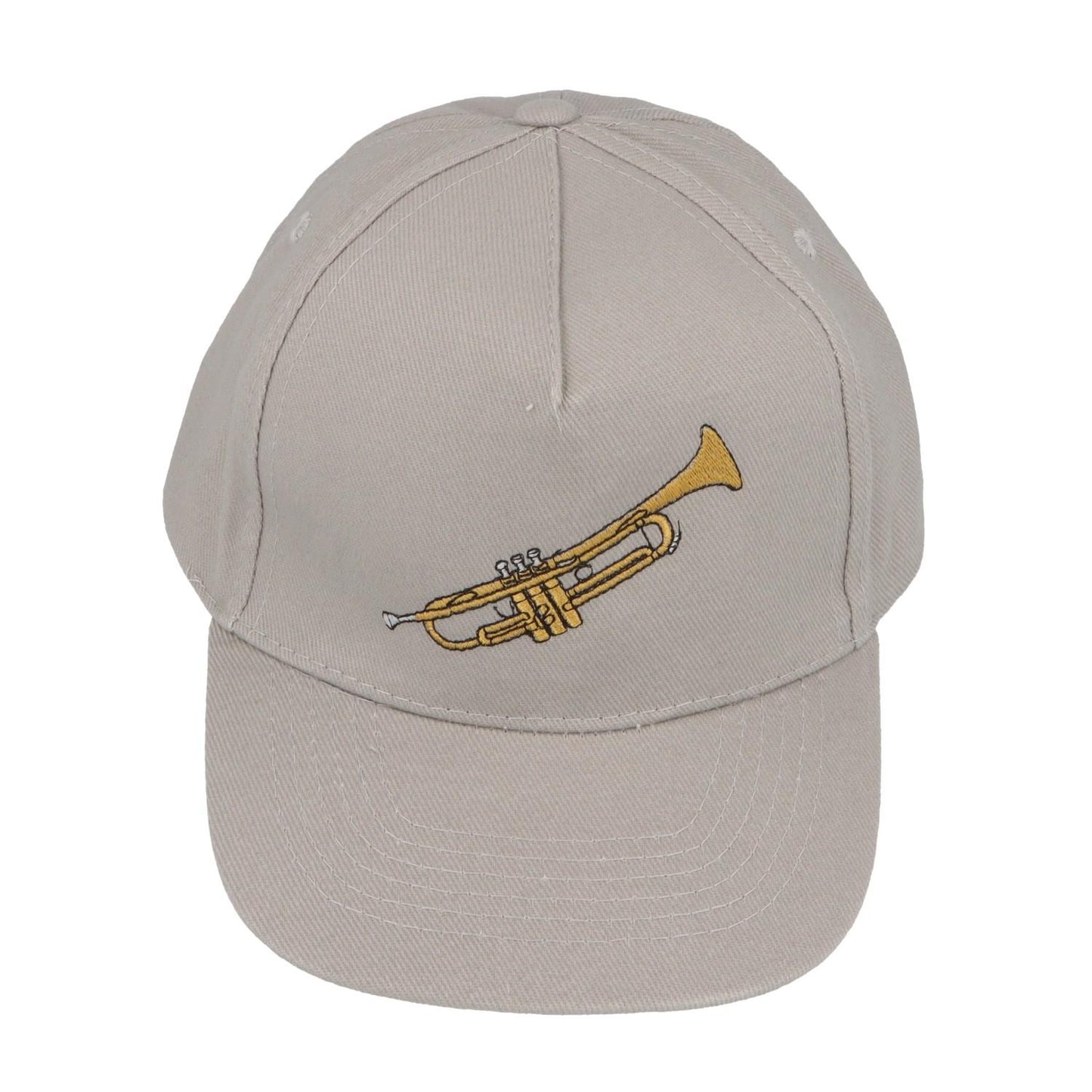 Baseball-Cap mit eingestickten Instrumenten, grau, Baumwolle