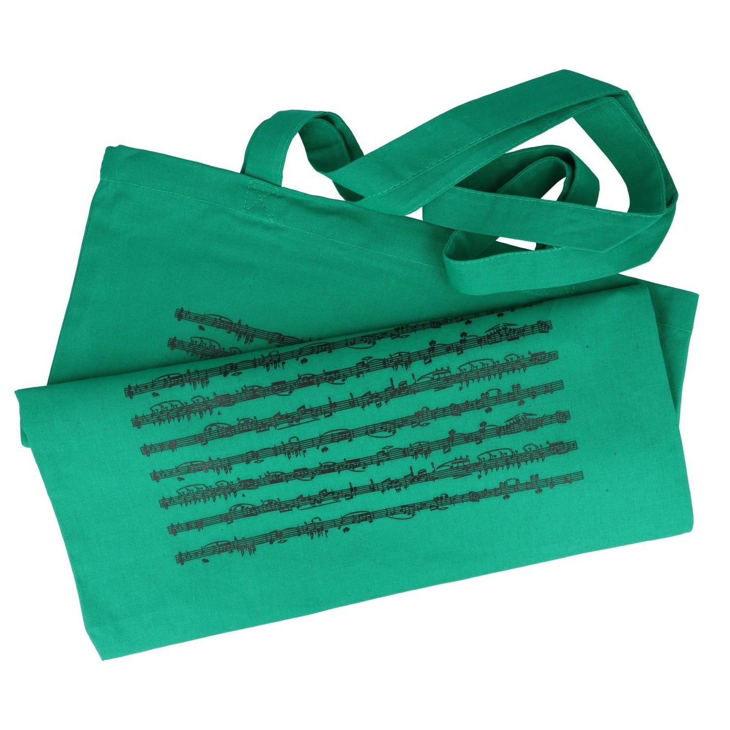 Notenlinien- Henkeltasche mit langen Henkeln, verschiedene Farben