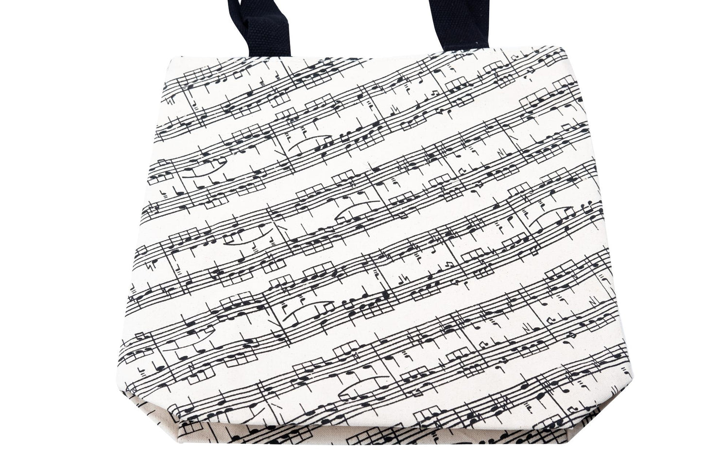 Notenlinien-Baumwolltasche