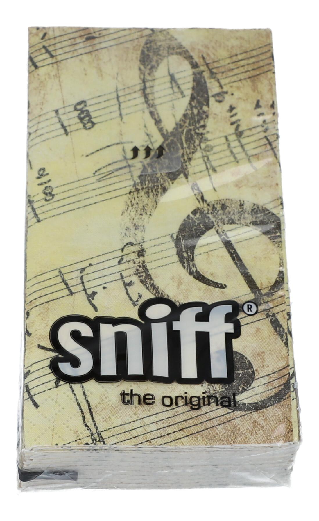 Design-Papiertaschentücher Violinschlüssel und Notenzeilen