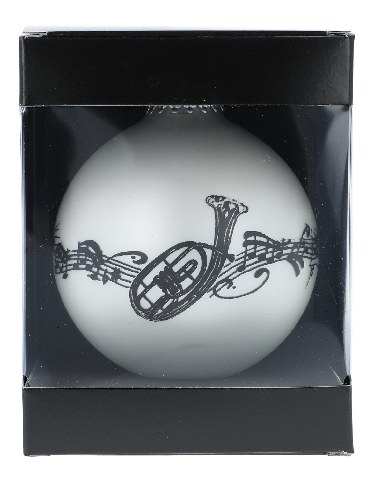 Musik-Motiv-Weihnachtskugeln (einzeln) in der Geschenkbox