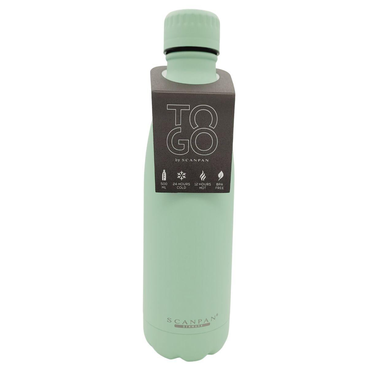 grey or mint green thermos bottle with treble clef