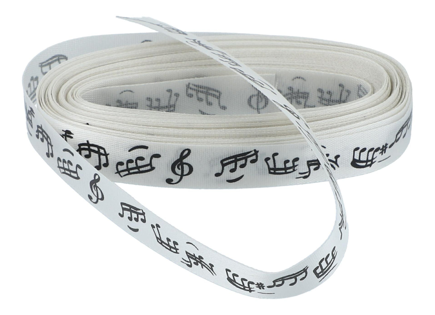 Geschenkband Noten und Violinschlüssel, Farben bordeaux, schwarz oder champagner