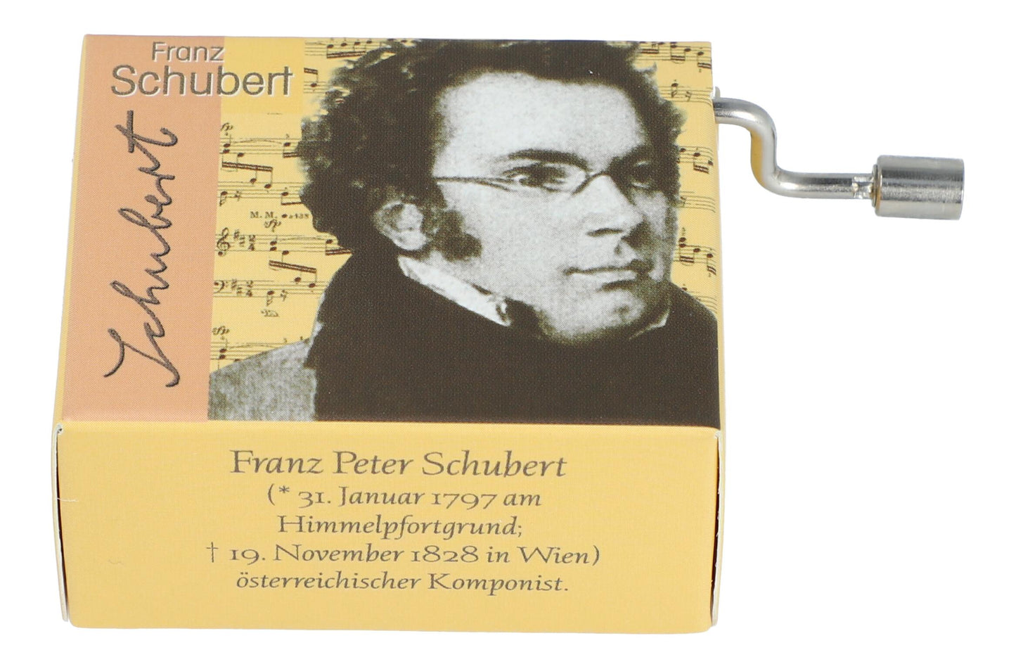 Spieluhren mit Komponisten-Motiv und passenden Melodien