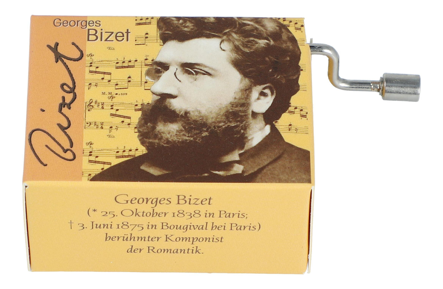Spieluhren mit Komponisten-Motiv und passenden Melodien