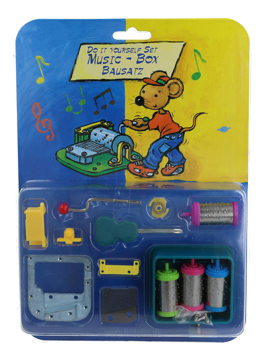 Spieluhren-Bausatz mit 4 Melodienwalzen, Do It Yourself-Set