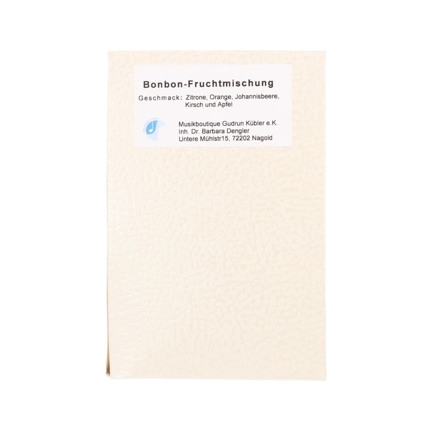 Bonbon-Fruchtmischung mit Noten-Wickelpapier, 100g in Geschenkbox