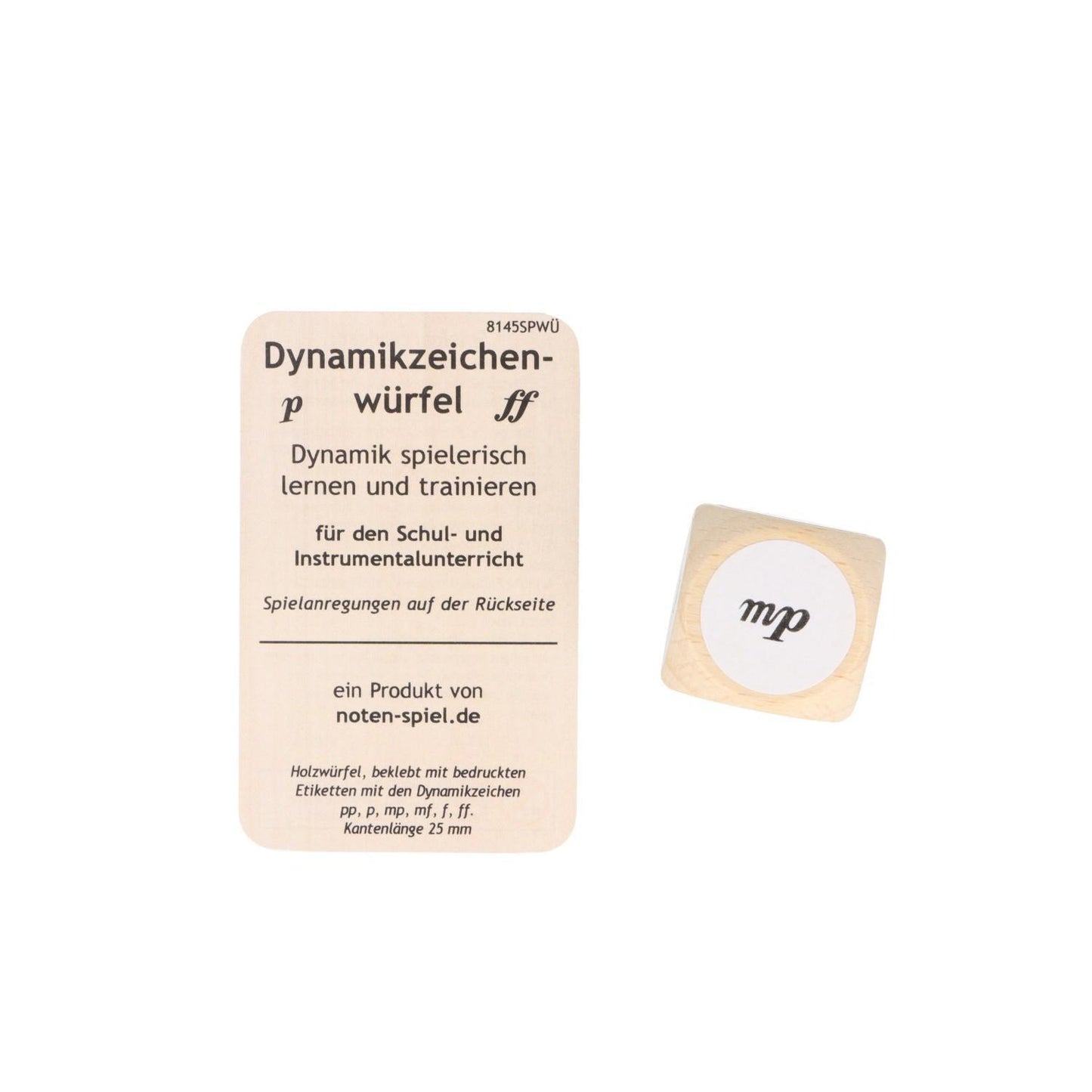 Dynamikzeichen-Notenwürfel, Notenlehre