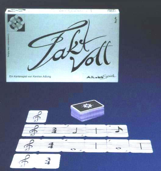 Taktvoll, Kartenlegespiel zum Erlernen von Noten und Notenzeichen