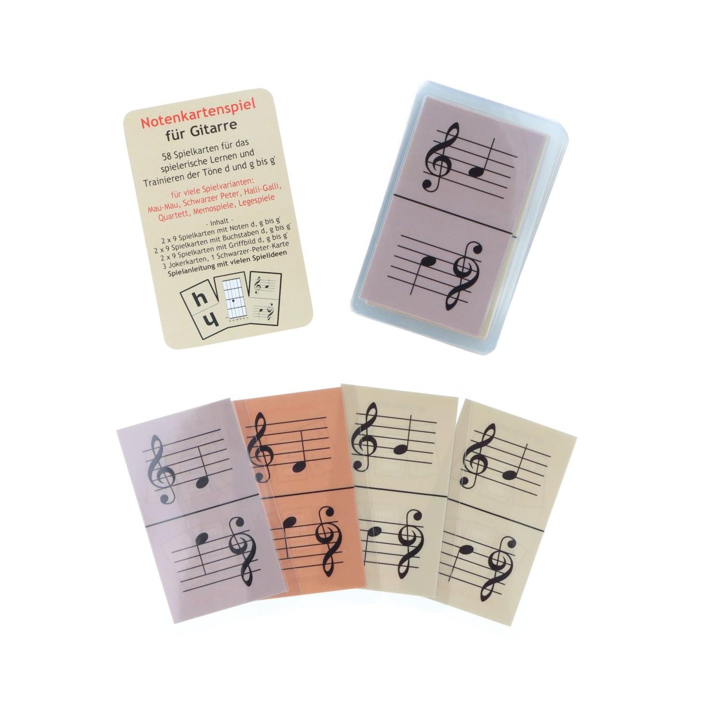 Notenkartenspiel für Gitarre