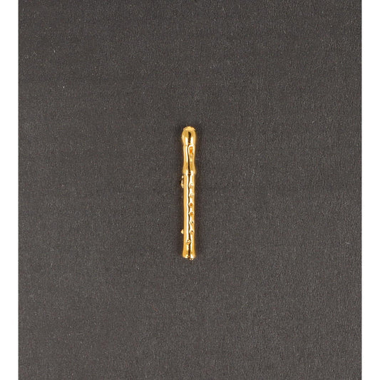 Blockflöte-Pin, vergoldet