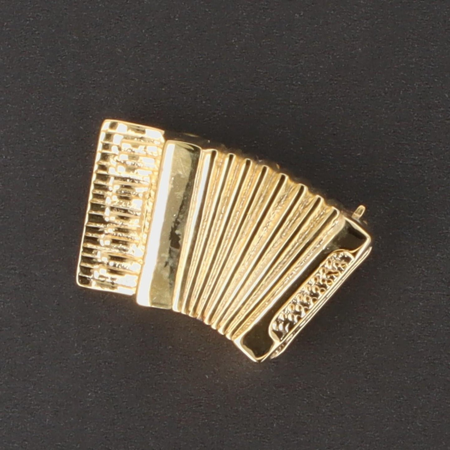 Instrument brooch, various designs, gold-plated