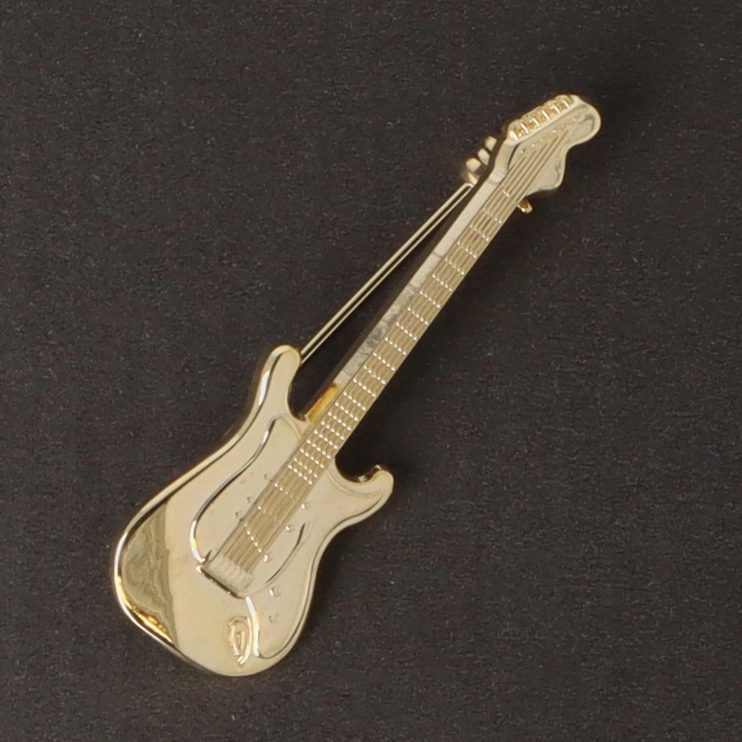 Instrument brooch, various designs, gold-plated