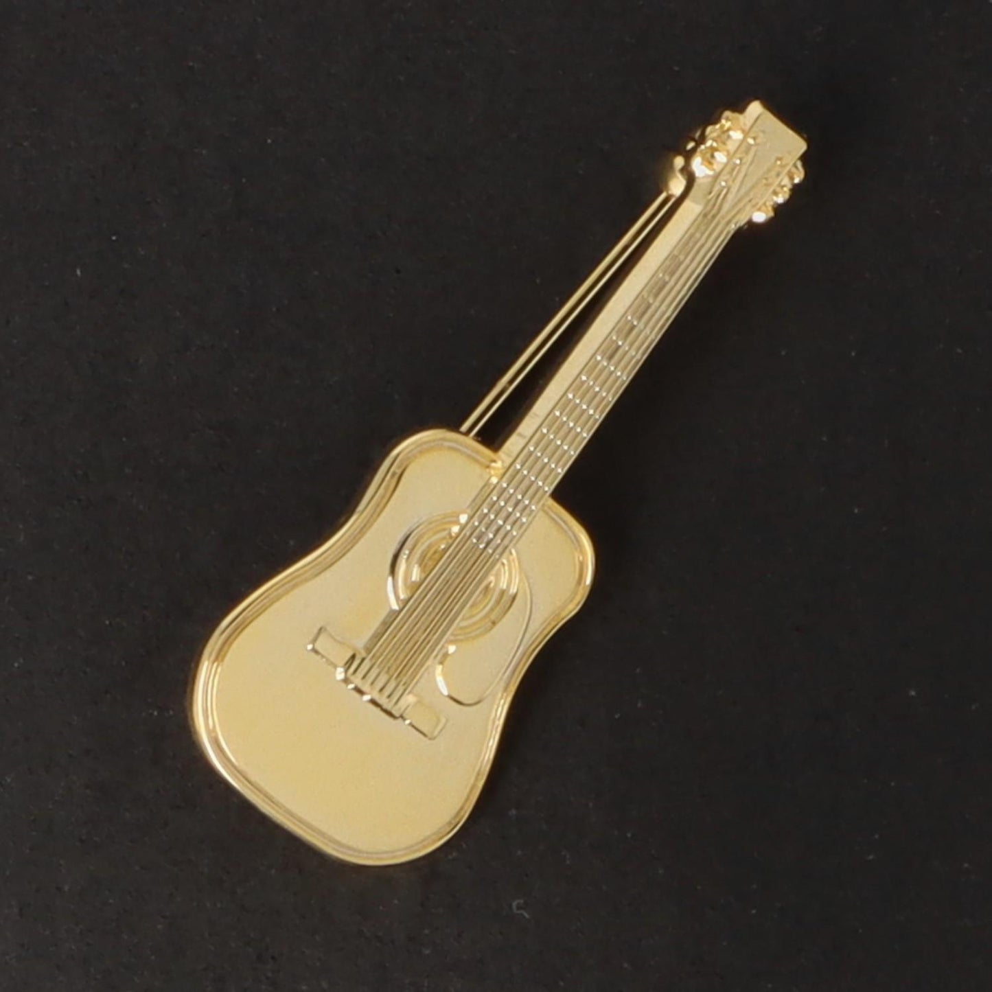Instrument brooch, various designs, gold-plated