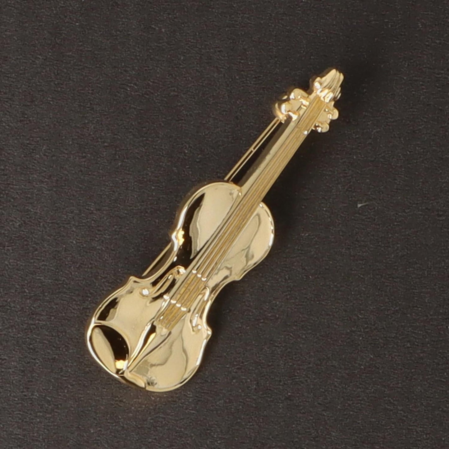 Instrument brooch, various designs, gold-plated