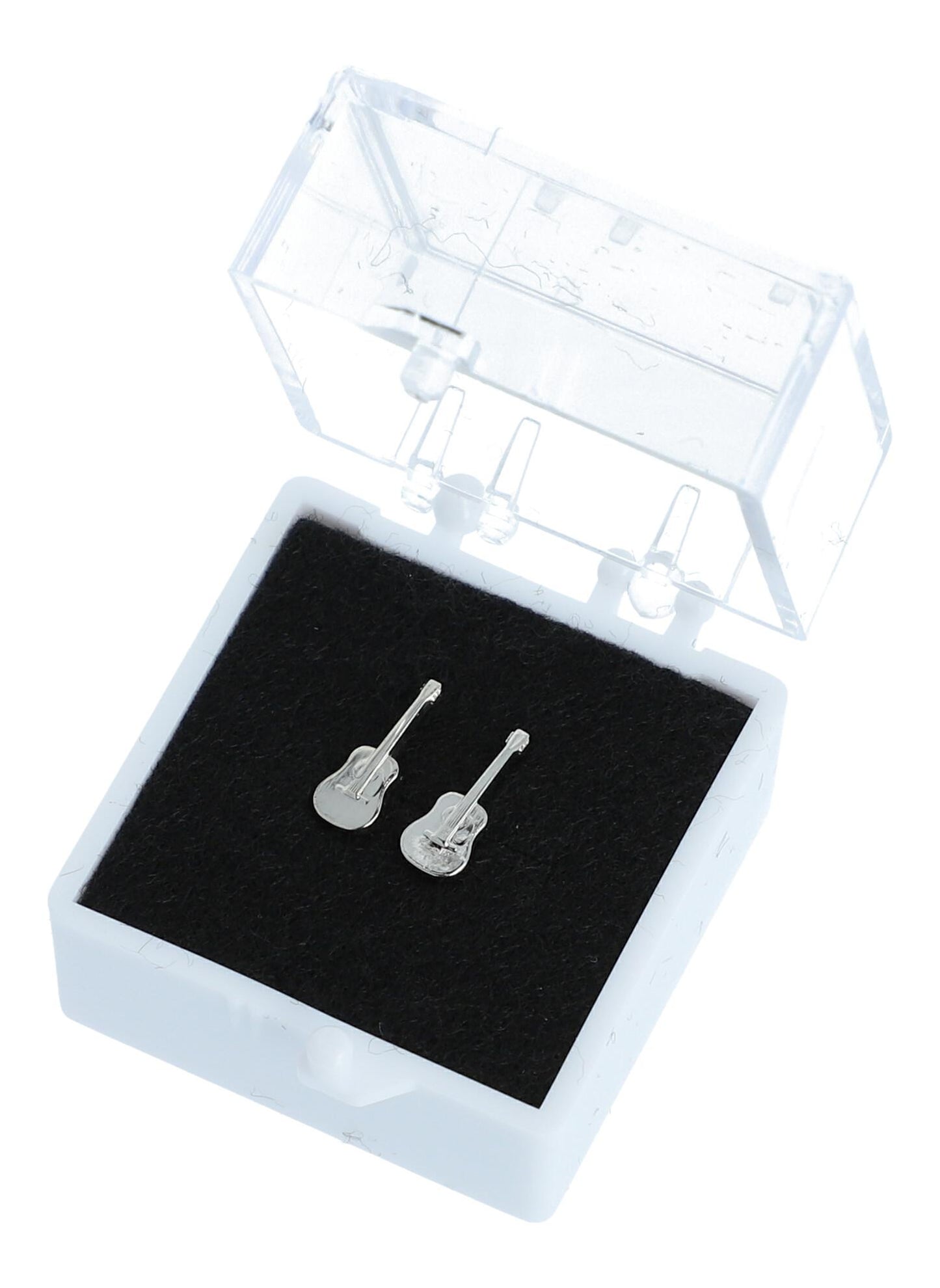 echt Silber-Miniohrstecker, Design: Konzertgitarre