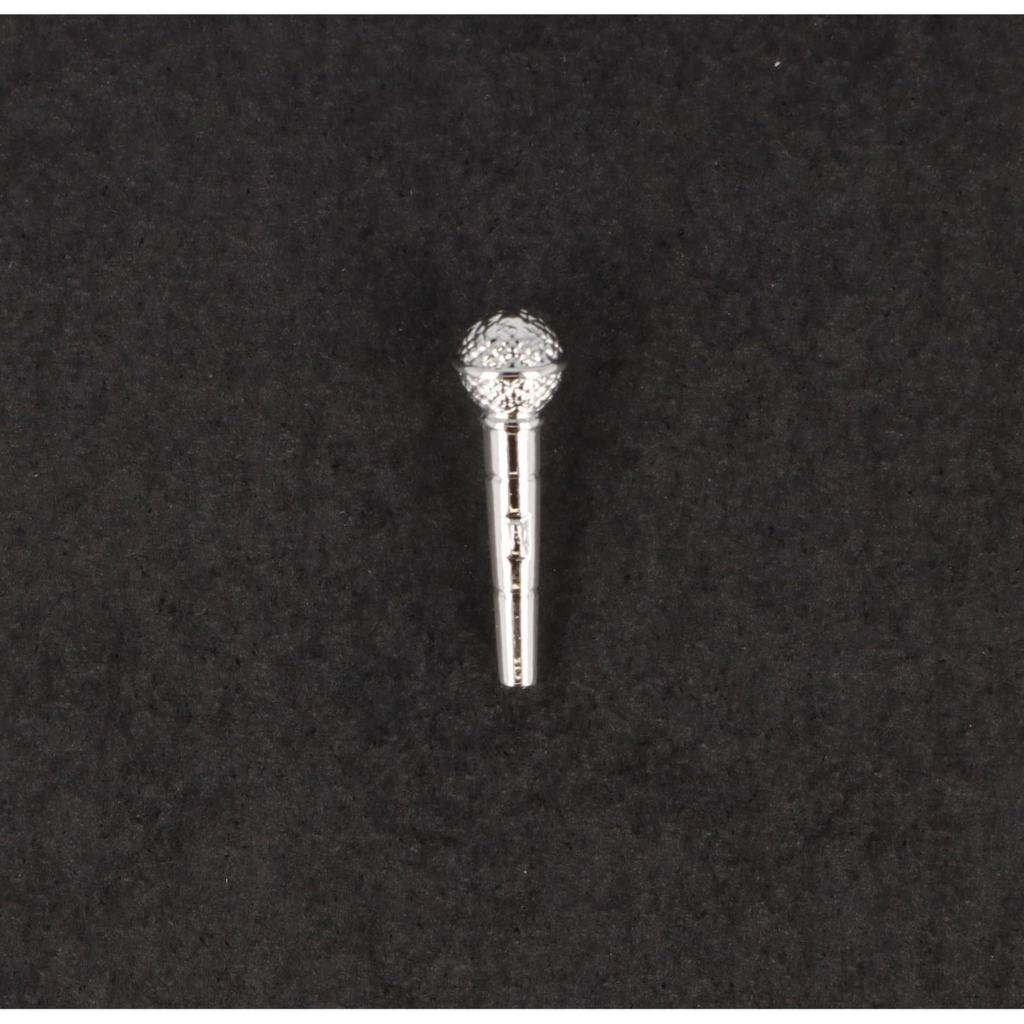Microphone pin, silver-plated or gold-plated