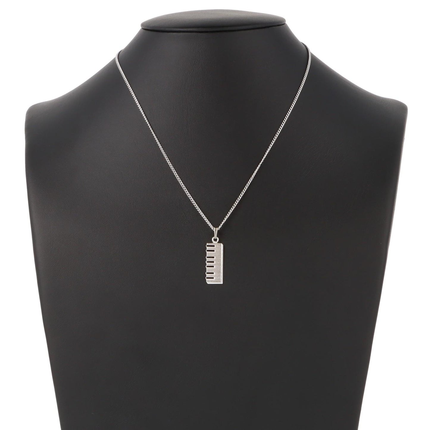 Keyboard pendant, with chain, silver-plated or gold-plated