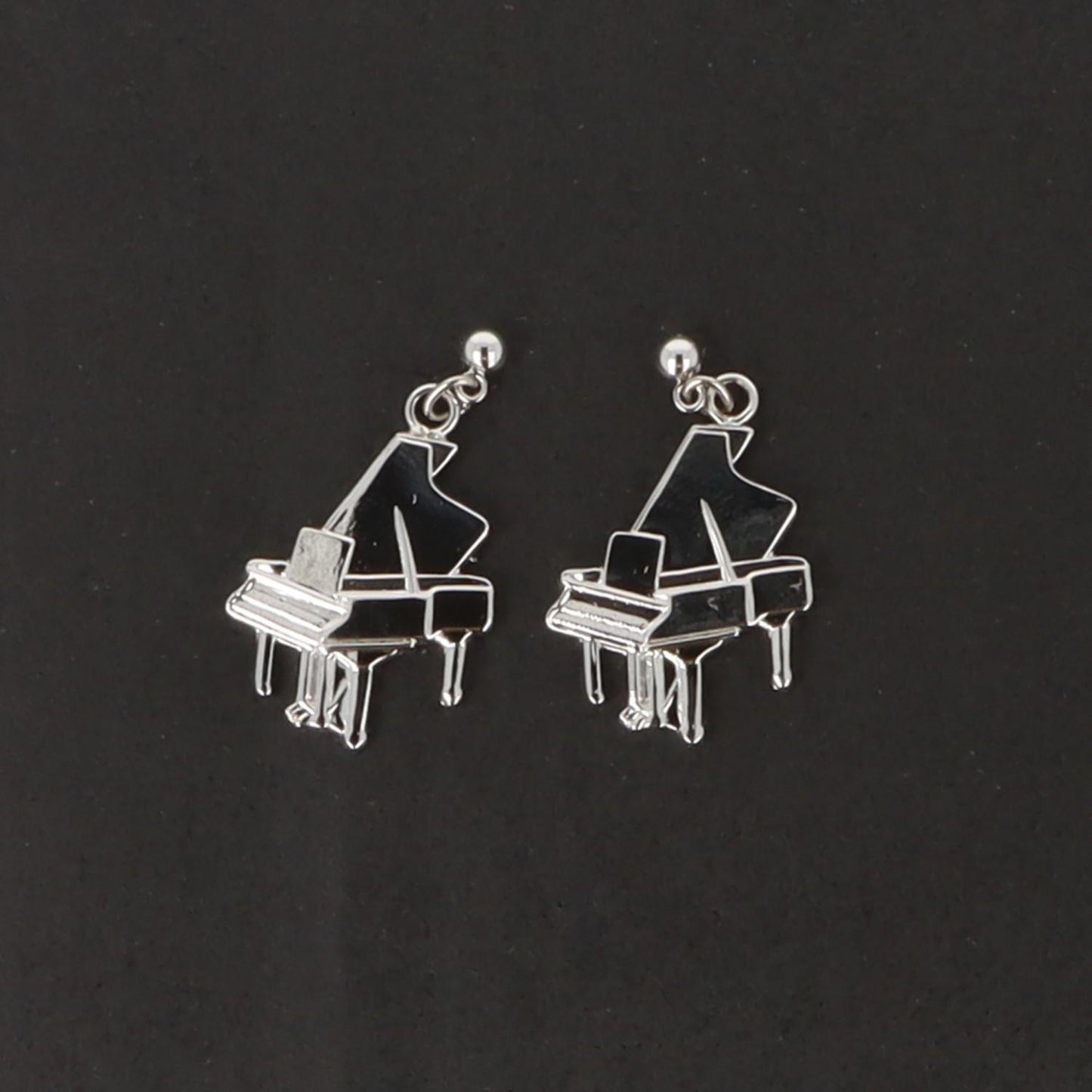 Piano-Ohrhänger, versilbert oder vergoldet